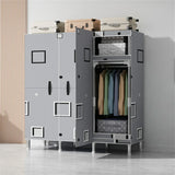 LEEGOHOME Wardrobes Large Capacity KT Board Wardrobe Bedroom
