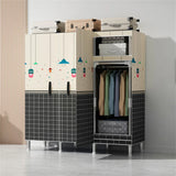 LEEGOHOME Wardrobes Large Capacity KT Board Wardrobe Bedroom