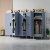 LEEGOHOME Wardrobes Large Capacity Wardrobe Bedroom Furniture 85/125/166/207x45x170cm