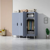 LEEGOHOME Wardrobes Large Capacity Wardrobe Bedroom Furniture 85/125/166/207x45x170cm