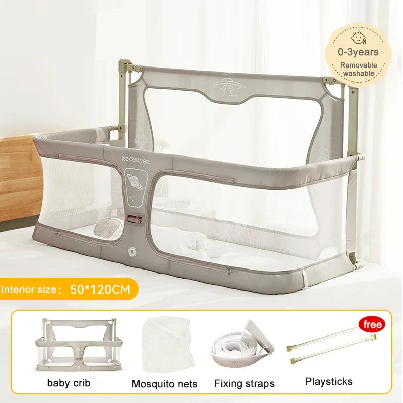 LEEOEEEVEE Simple Lightweight Baby Cot Dual-use Comfortable Toddler