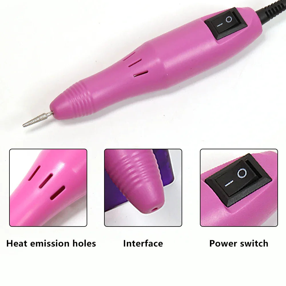 LINMANDA Professional Electric Nail Drill Machine Set Nail