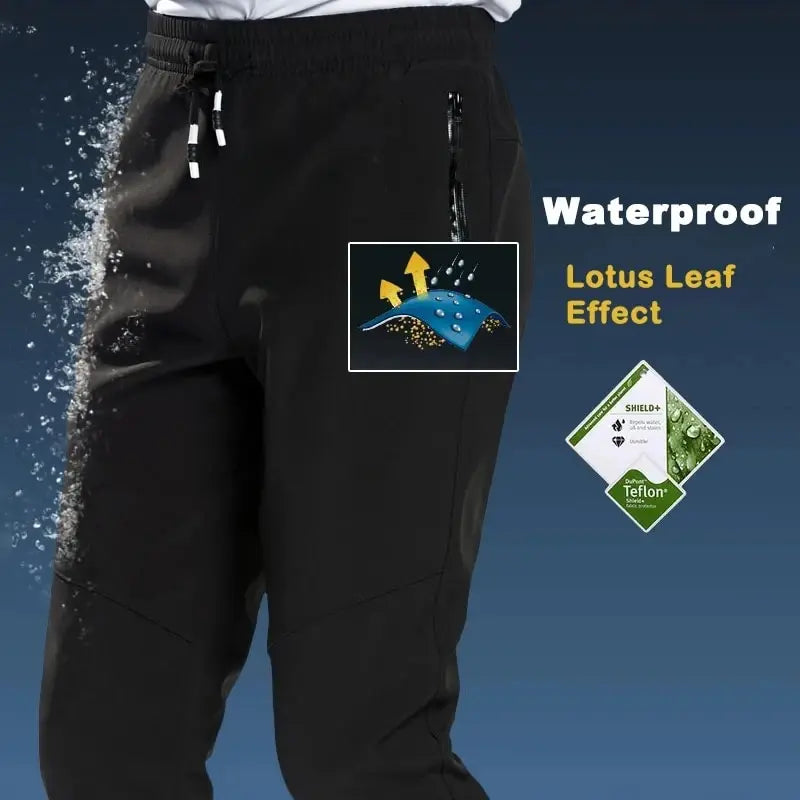 LNGXO Winter Fleece Pants Men Women Outdoor Thermal