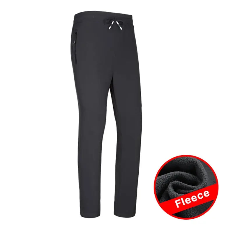 LNGXO Winter Fleece Pants Men Women Outdoor Thermal