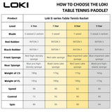 LOKI 9 Star Table Tennis Racket Professional 5+2