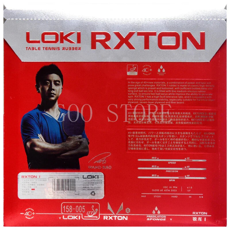 LOKI RXTON 1 Table Tennis Rubber Semi-sticky Fast