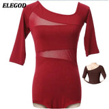 Ladies Dance Tops for Women Ballroom Latin Yoga