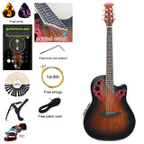 Laminated Spruce wood Electric Acoustic Guitar 6 Strings