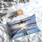 Landing Of The Passenger Plane Pillow Case 20x30