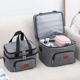 Large Capacity Double Layer Insulation Bento Lunch Bag Portable Picnic Cooler Ice Pack Waterproof Food Thermal Lunchbox Bags
