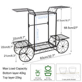 Large Metal Plant Stand Indoor 6 Tier Garden