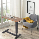 Large Rolling Overbed Laptop Desk Height Adjustable Table