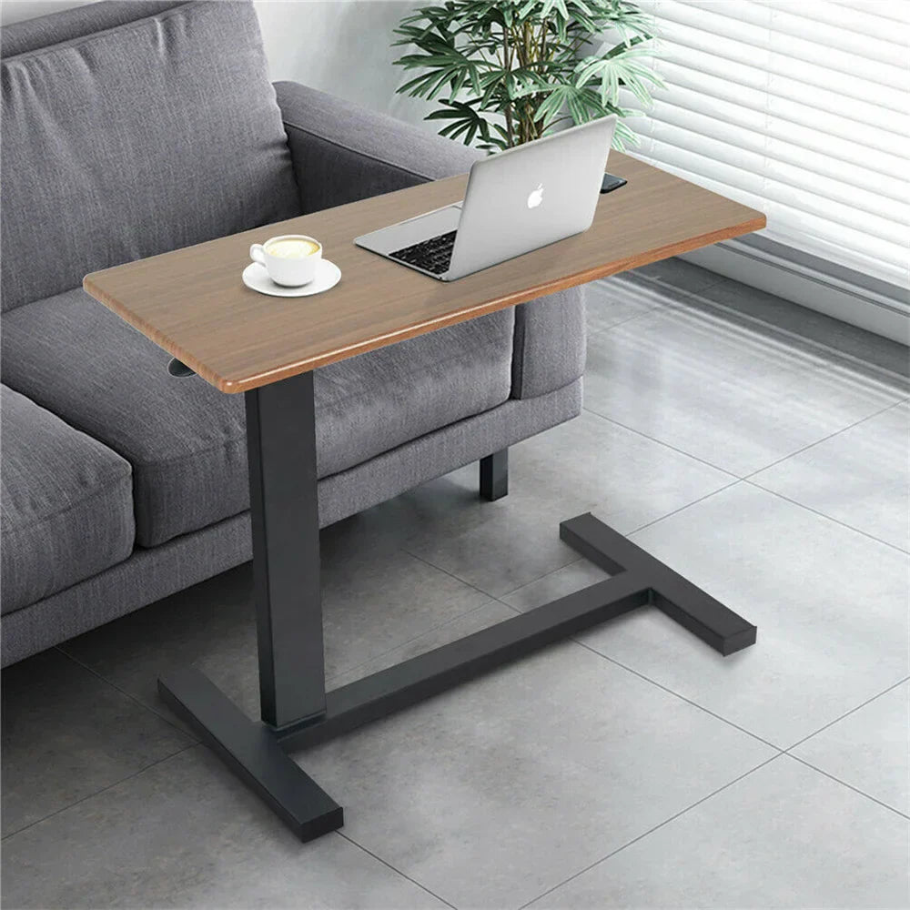 Large Rolling Overbed Laptop Desk Height Adjustable Table