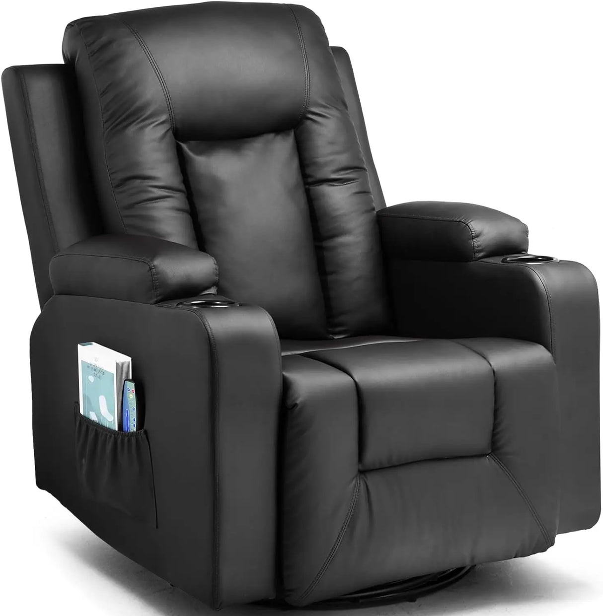 Leather Lounge Modern Sofa Seat with Heated Massage