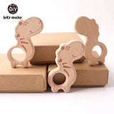 Let's Make 20pcs/lot Food Grade Beech Wooden Teethers