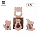 Let's Make 20pcs/lot Food Grade Beech Wooden Teethers