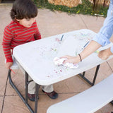 Lifetime Kid's Picnic Table, Almondchildren desk and chair