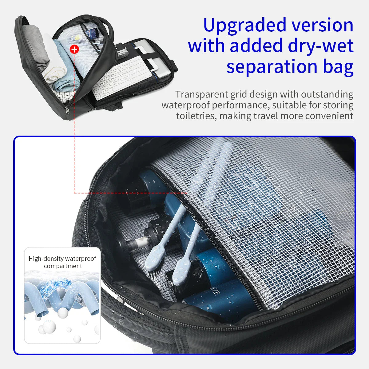 Lifetime Warranty Men Backpack 1415.6inch Laptop Backpack Bag