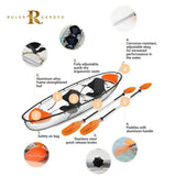 Light weight racing plastic drop stitch paddle canoe