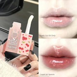 Lightweight Lip Set Lip Oil Clear Glass Moisturizing