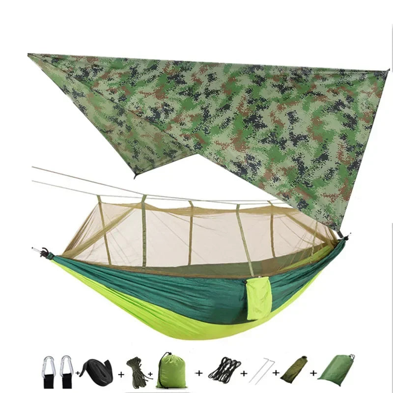 Lightweight Portable Camping Hammock and Tent Awning Rain