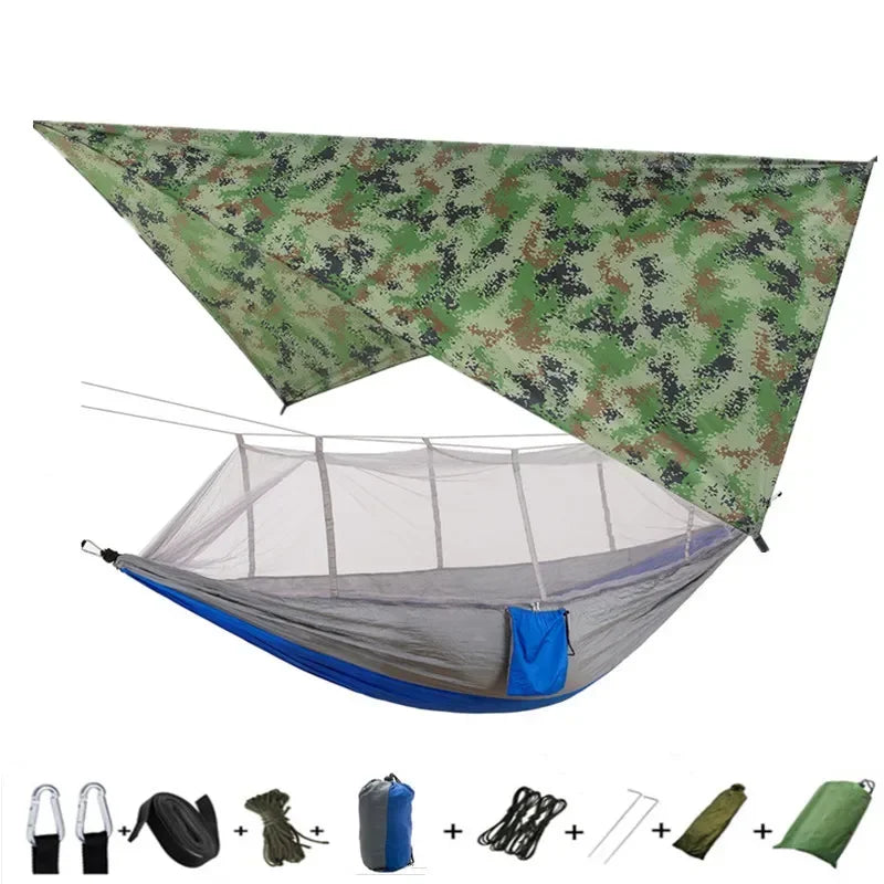 Lightweight Portable Camping Hammock and Tent Awning Rain