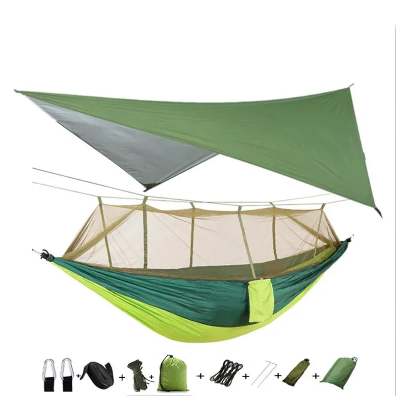 Lightweight Portable Camping Hammock and Tent Awning Rain