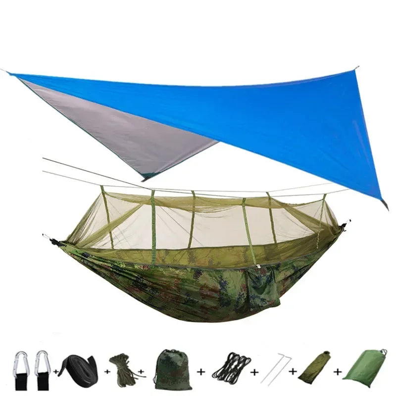 Lightweight Portable Camping Hammock and Tent Awning Rain