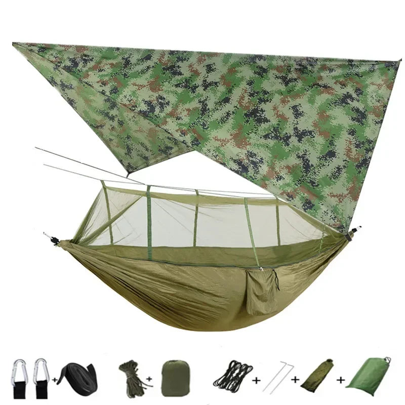 Lightweight Portable Camping Hammock and Tent Awning Rain