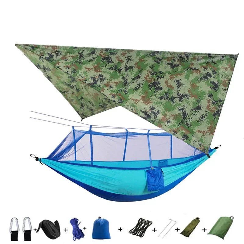 Lightweight Portable Camping Hammock and Tent Awning Rain