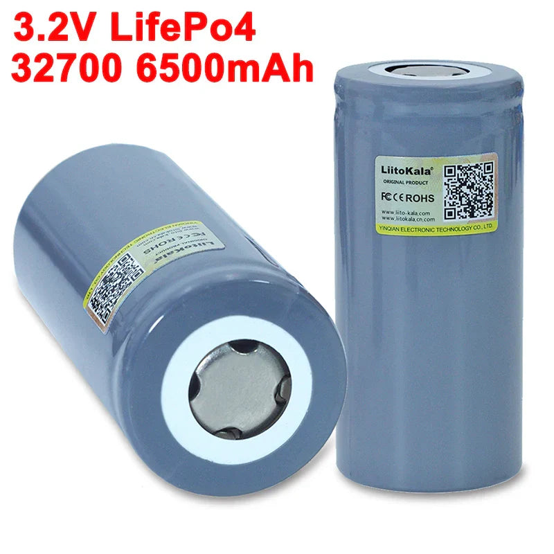 LiitoKala 32700 LiFePO4 3.2V 6500mah 35A continuous discharge