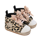 Lioraitiin 0-12M Newborn Baby Girl Boys Shoes Leopard