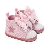 Lioraitiin 0-12M Newborn Baby Girl Boys Shoes Leopard