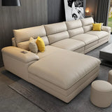 Living Room Leather Sofa Modern Lazy Recliner Theater