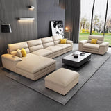 Living Room Leather Sofa Modern Lazy Recliner Theater