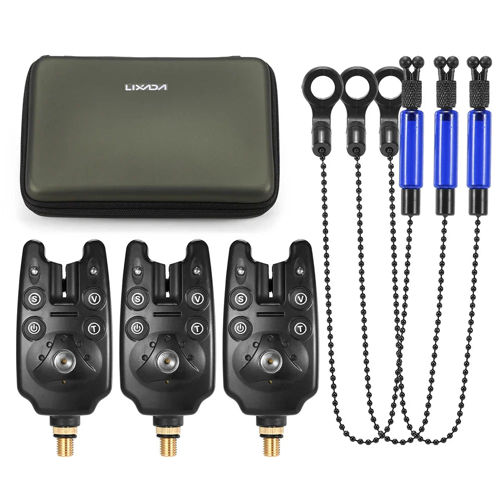 Lixada Fishing Bite Alarms Chain Alert Swinger Set