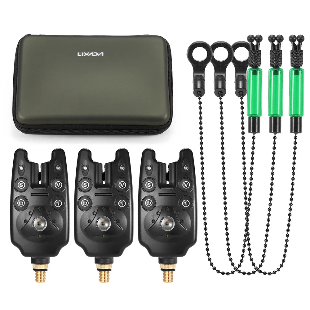 Lixada Fishing Bite Alarms Chain Alert Swinger Set