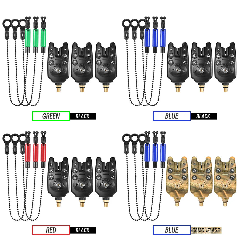 Lixada Fishing Bite Alarms Chain Alert Swinger Set