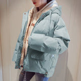 Lucyever New Winter Women's Down Cotton Jacket Casual