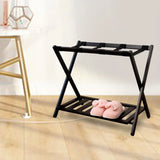 Luggage Rack Floor Standing with Shoes Shelf Suitcase