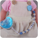 Luxury Blue And Pink Baby Pacifier BPA Free