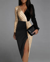 Luxury High Waist Party Evening Midi Dresses for