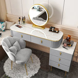 Luxury Laden Dressing Table Mirror Led Wood Mobile