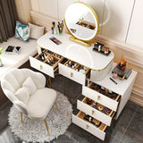 Luxury Laden Dressing Table Mirror Led Wood Mobile