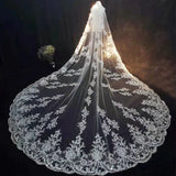 Luxury Long Bridal Veil White Ivory Wedding Veils