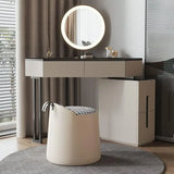 Luxury Modern Triangle Corner Vanity with LED Mirror