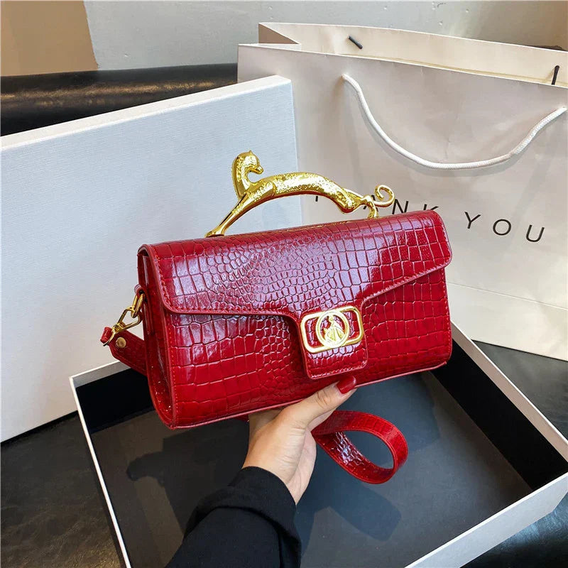 Luxury Quality Handbags For Women Patent Leather Crocodile