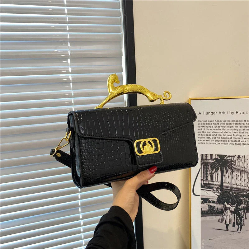 Luxury Quality Handbags For Women Patent Leather Crocodile