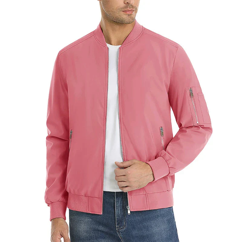 MAGCOMSEN Men's Aviator Jacket Lightweight Casual Spring Autumn