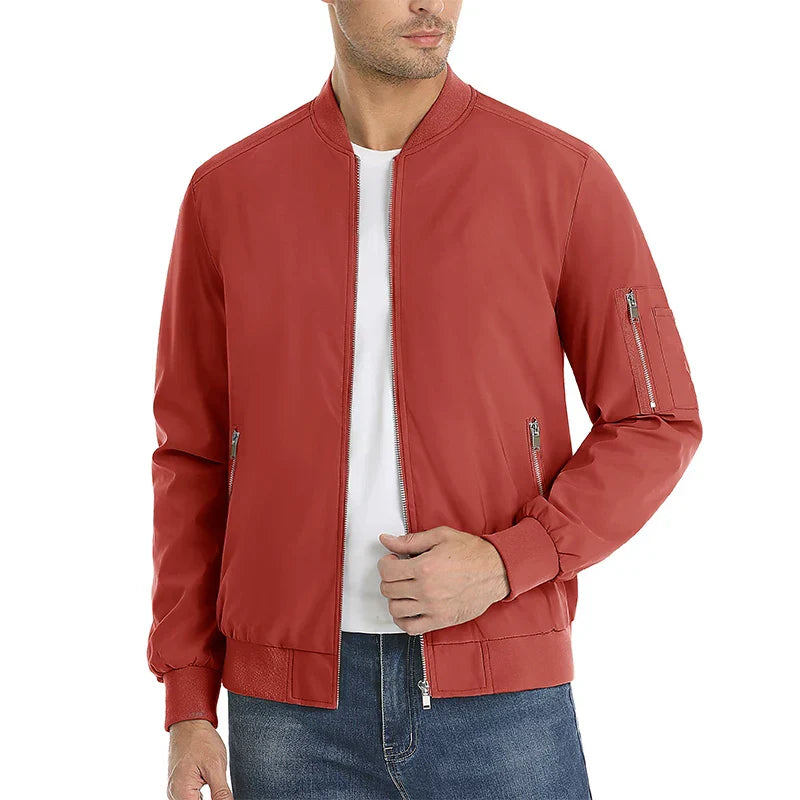 MAGCOMSEN Men's Aviator Jacket Lightweight Casual Spring Autumn